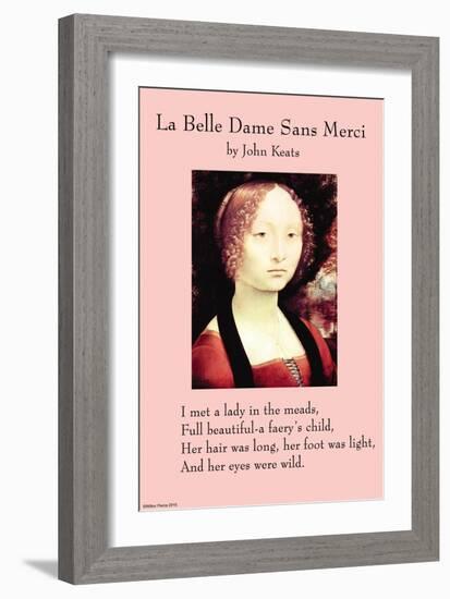 La Belle Dame Sans Mercy Or the Beautiful Woman Without Pity-null-Framed Art Print