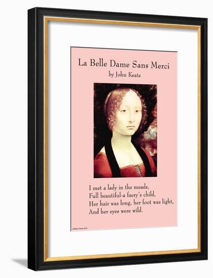 La Belle Dame Sans Mercy Or the Beautiful Woman Without Pity-null-Framed Art Print