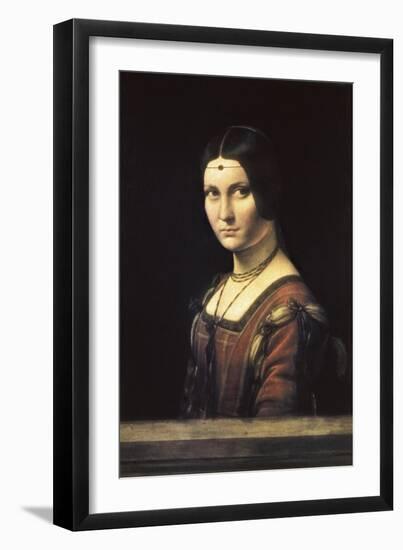 La Belle Ferronniere-Leonardo da Vinci-Framed Art Print