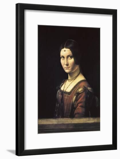 La Belle Ferronniere-Leonardo da Vinci-Framed Art Print