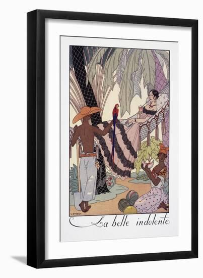 La Belle Indolente-Georges Barbier-Framed Giclee Print