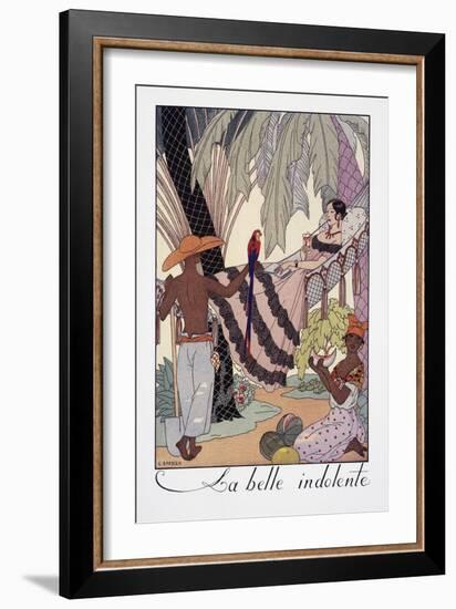 La Belle Indolente-Georges Barbier-Framed Giclee Print