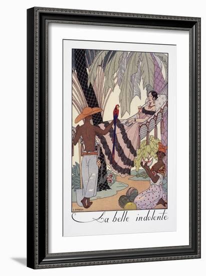 La Belle Indolente-Georges Barbier-Framed Giclee Print