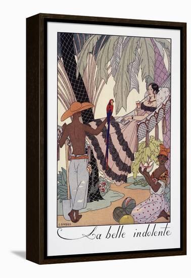 La Belle Indolente-Georges Barbier-Framed Premier Image Canvas