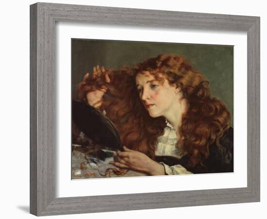 La Belle Irlandaise-Gustave Courbet-Framed Giclee Print