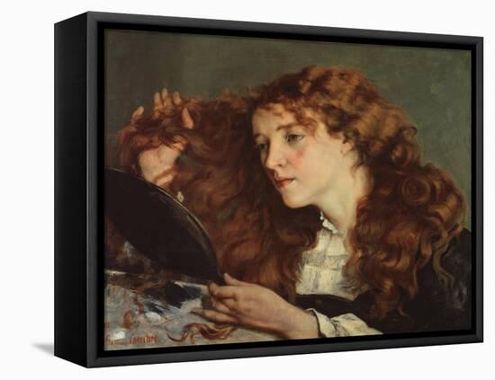 La Belle Irlandaise-Gustave Courbet-Framed Premier Image Canvas