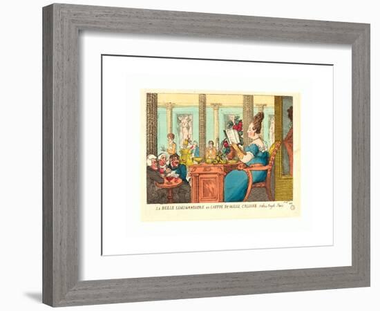 La Belle Limonaudiere Au Cafe Des Mille Colonnes-Thomas Rowlandson-Framed Giclee Print