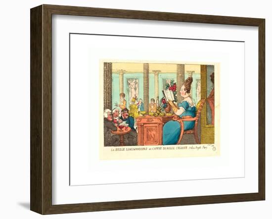 La Belle Limonaudiere Au Cafe Des Mille Colonnes-Thomas Rowlandson-Framed Giclee Print