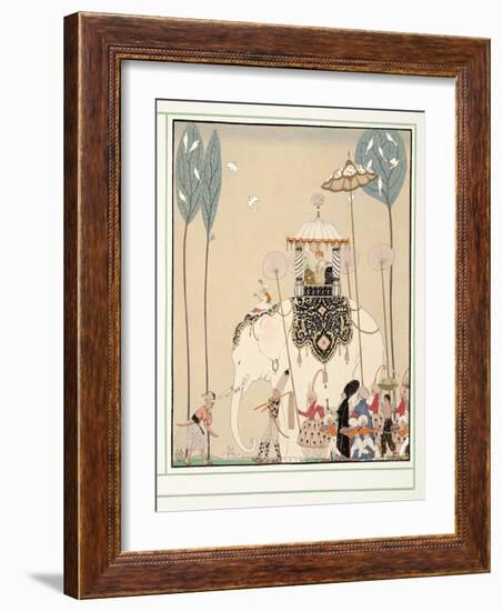 La Belle Missous from Personages De Comedie, Pub. 1922 (Pochoir Print)-Georges Barbier-Framed Giclee Print