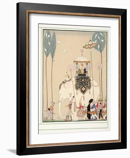 La Belle Missous from Personages De Comedie, Pub. 1922 (Pochoir Print)-Georges Barbier-Framed Giclee Print