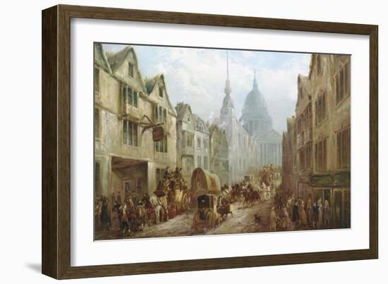 La Belle Sauvage Inn, Ludgate Hill, London-John Charles Maggs-Framed Giclee Print