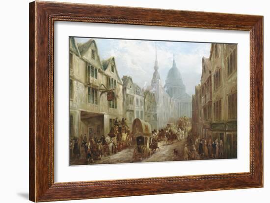 La Belle Sauvage Inn, Ludgate Hill, London-John Charles Maggs-Framed Giclee Print