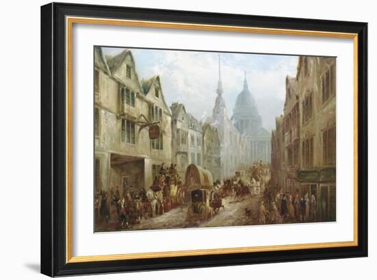 La Belle Sauvage Inn, Ludgate Hill, London-John Charles Maggs-Framed Giclee Print