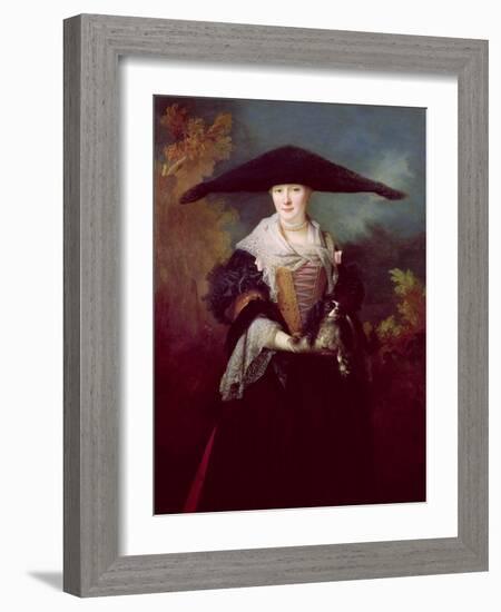 La Belle Strasbourgeoise, Possibly the Nuptial Portrait of the Artist's Sister Marie-Elizabeth 1703-Nicolas de Largilliere-Framed Giclee Print