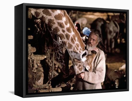La Bible The Bible by JohnHuston with John Huston, 1966 (photo)-null-Framed Stretched Canvas