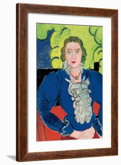 La Blouse Bleue, c.1936-Henri Matisse-Framed Art Print