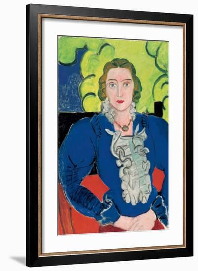 La Blouse Bleue, c.1936-Henri Matisse-Framed Art Print