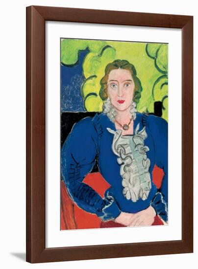 La Blouse Bleue, c.1936-Henri Matisse-Framed Art Print