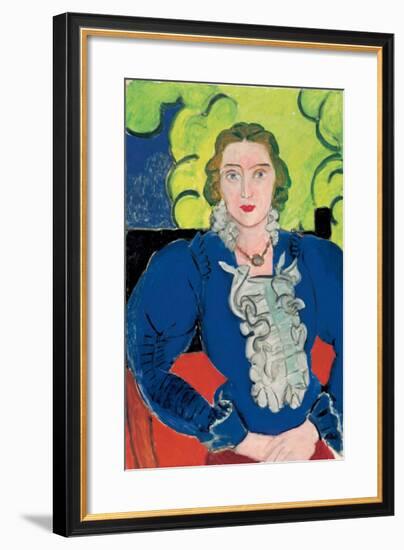 La Blouse Bleue, c.1936-Henri Matisse-Framed Art Print