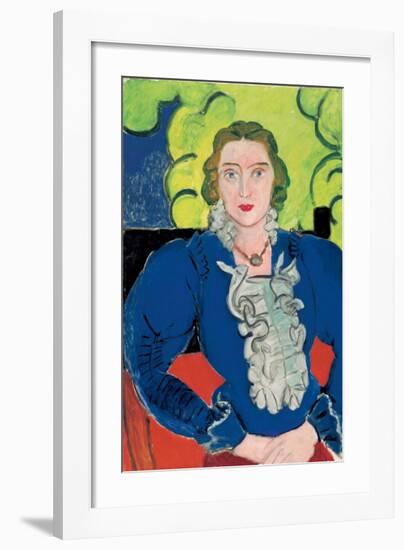 La Blouse Bleue, c.1936-Henri Matisse-Framed Art Print