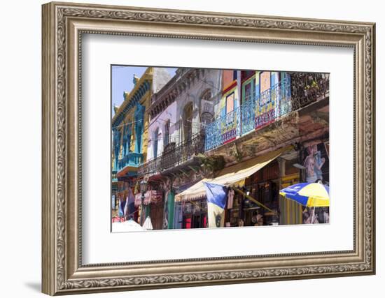 La Boca District, known for its Vibrant Colours, Restaurants and the Tango, Buenos Aires, Argentina-Peter Groenendijk-Framed Photographic Print