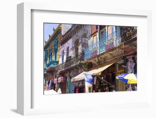 La Boca District, known for its Vibrant Colours, Restaurants and the Tango, Buenos Aires, Argentina-Peter Groenendijk-Framed Photographic Print