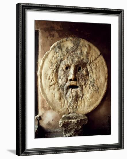 La Bocca della Verit�The Mouth of Truth), Roman Relief of the Face of the Sea God Oceanus-null-Framed Photographic Print