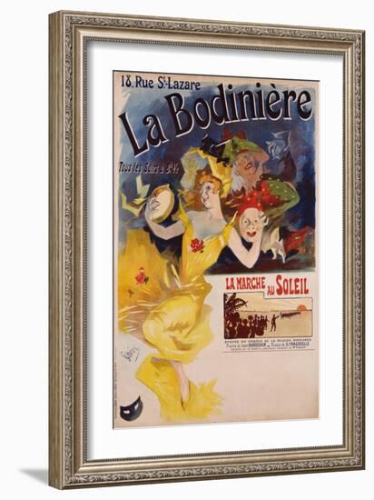 La Bodiniere Poster-Jules Chéret-Framed Giclee Print