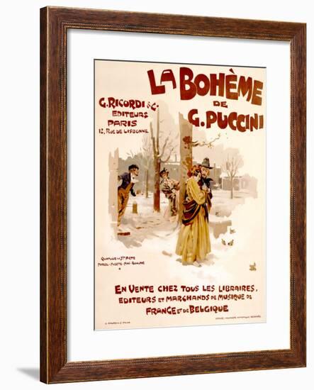 La Boheme-Adolfo Hohenstein-Framed Giclee Print