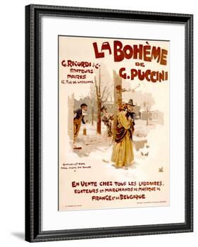 La Boheme-Adolfo Hohenstein-Framed Giclee Print
