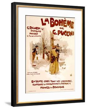 La Boheme-Adolfo Hohenstein-Framed Giclee Print
