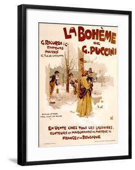 La Boheme-Adolfo Hohenstein-Framed Giclee Print