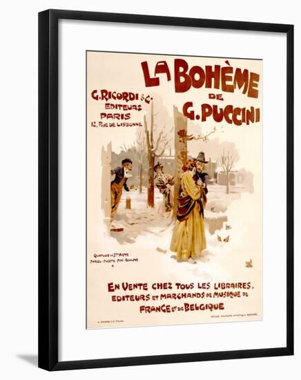 La Boheme-Adolfo Hohenstein-Framed Giclee Print