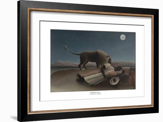 La Bohémienne Endormie 1897-Henri Rousseau-Framed Giclee Print