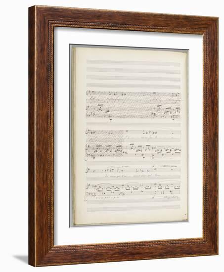 La bonne chanson. Voix, piano. Op. 61 : Mélodie "N'est-ce pas ? Nous irons gais et lents"-Gabriel Fauré-Framed Giclee Print