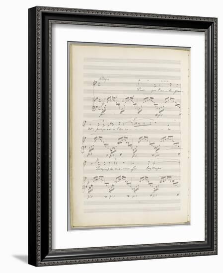 La bonne chanson. Voix, piano. Op. 61 : Mélodie "Puisque l'aube grandit"-Gabriel Fauré-Framed Giclee Print