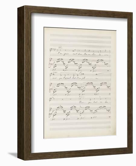 La bonne chanson. Voix, piano. Op. 61 : Mélodie "Puisque l'aube grandit"-Gabriel Fauré-Framed Giclee Print