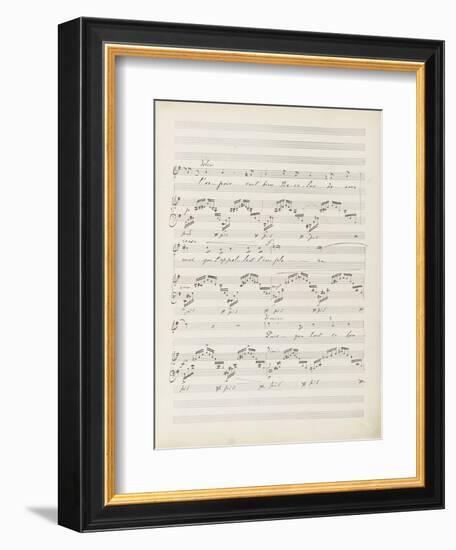 La bonne chanson. Voix, piano. Op. 61 : Mélodie "Puisque l'aube grandit"-Gabriel Fauré-Framed Giclee Print