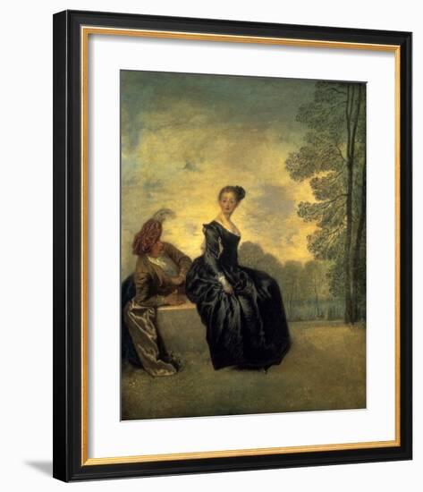 La Boudeuse, 1718-Antoine Watteau-Framed Art Print