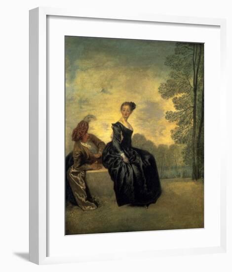 La Boudeuse, 1718-Antoine Watteau-Framed Art Print