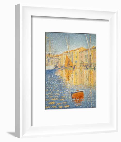 La boue rouge. The red buoy. St. Tropez 1895. Oil on canvas 81 x 65 cm R. F. 1957-12.-Paul Signac-Framed Giclee Print