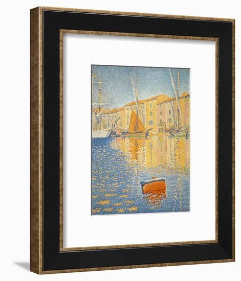 La boue rouge. The red buoy. St. Tropez 1895. Oil on canvas 81 x 65 cm R. F. 1957-12.-Paul Signac-Framed Giclee Print