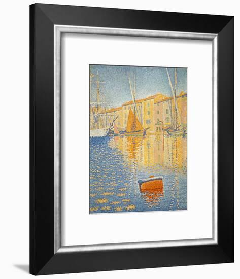 La boue rouge. The red buoy. St. Tropez 1895. Oil on canvas 81 x 65 cm R. F. 1957-12.-Paul Signac-Framed Giclee Print