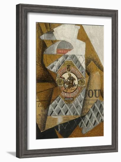 La Bouteille D'Anis (The Bottle of Anís Del Mono)-Juan Gris-Framed Giclee Print