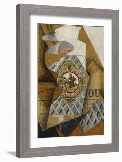 La Bouteille D'Anis (The Bottle of Anís Del Mono)-Juan Gris-Framed Giclee Print