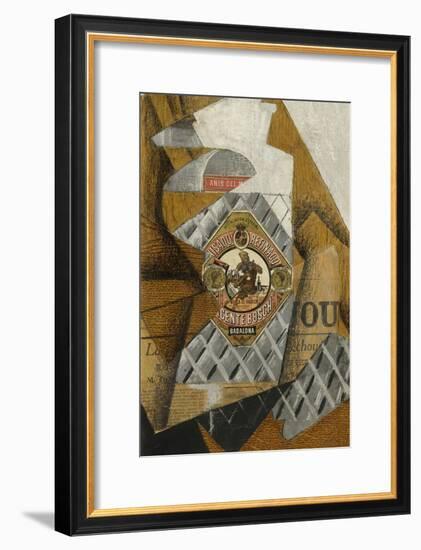 La Bouteille D'Anis (The Bottle of Anís Del Mono)-Juan Gris-Framed Giclee Print