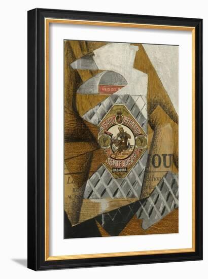 La Bouteille D'Anis (The Bottle of Anís Del Mono)-Juan Gris-Framed Giclee Print