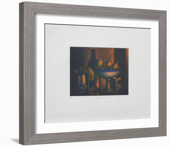 La bouteille de Bordeaux-Laurent Schkolnyk-Framed Limited Edition