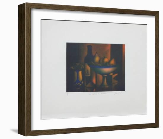 La bouteille de Bordeaux-Laurent Schkolnyk-Framed Limited Edition