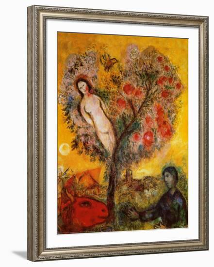 La Branche-Marc Chagall-Framed Art Print